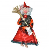 Сувенир Баба-Яга-ведьмочка, настенная