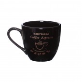 Чашка Одесса, чёрная, Кофе, 250мл