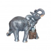 Копилка Слон средний, серебро