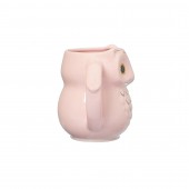 Чашка Сова, светло-розовая, 400мл
