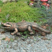 Садовая фигура Крокодил малый, рисовка (Гипс)