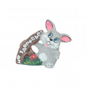 Копилка Кролик На здоровье!, рисовка (цвета в ассортименте)