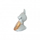 Копилка Кролик с подковой малый, рисовка (цвета в ассортименте)