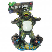 Садовая фигура Лягушка с вёдрами Welcom (Гипс)