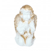 Сувенир Ангел огромный, бело-золотой (Гипс)