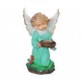Сувенир Ангел с чашей, цветной (Гипс)