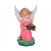 Сувенир Ангел с чашей, цветной (Гипс)