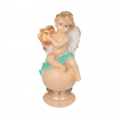 Сувенир Ангел с арфой, цветной (Гипс)