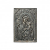 Сувенир Икона Дева Мария и Иисус, античная бронза (Гипс)