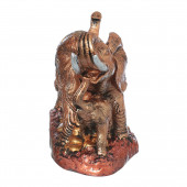 Сувенир Слон Семья №2 большой, бронза (Гипс)