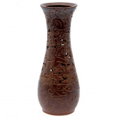 Напольная ваза Осень коричневая резка