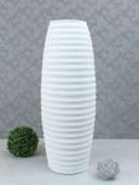 Напольная ваза Улий, кожа, белая (цвета в ассортименте)
