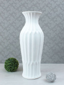 Напольная ваза Эллада рельеф, кожа, белая (цвета в ассортименте)