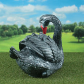 Садовая фигура Лебедь чёрный (Гипс)