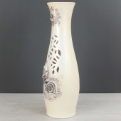 Напольная ваза Нора, 3Д цветы, резка