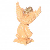 Сувенир Ангел с фонарём (бежевый) (Гипс)