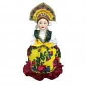 Сувенир Кукла-грелка на чайник ручной работы в короне