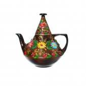 Чайник заварочный Марокко, цветы, лепка, 1,3л
