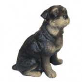 Садовая фигура Собака Ротвейлер рисованный