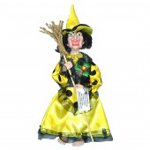Сувенир Баба-Яга-ведьмочка, настенная