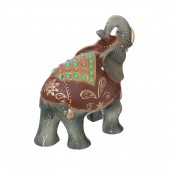 Сувенир Слон индийский, серый, со стразами