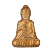 Садовая фигура Будда, кракелюр, золотой