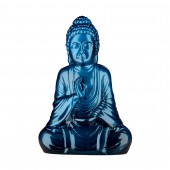 Садовая фигура Будда, синий металлик