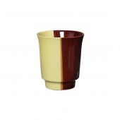 Чашка Водолей, жёлто-коричневая, 400мл