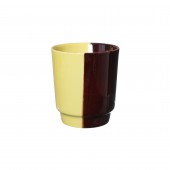 Чашка Водолей, жёлто-коричневая, 700мл