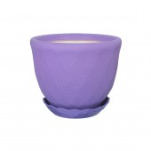 Цветочный горшок Грань, шёлк, 6,5л - фиолетовый