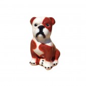 Садовая фигура Собака Бульдог малый, глянец, (195) цвета в ассортименте