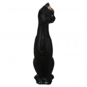 Копилка Кошка Камила средняя, глазурь чёрная