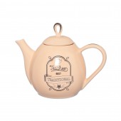 Чайник заварочный Петелька, деколь Чай, персиковая глазурь, 800мл