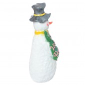 Сувенир гипсовый Снеговик с ёлкой новый