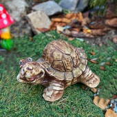 Садовая фигура Черепаха счастливая, шамот