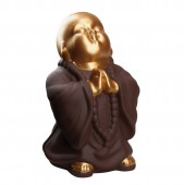 Сувенир Буддистский монах, золотой в коричневом