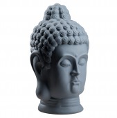 Сувенир Голова Будды, серая, матовая