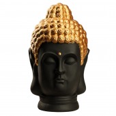 Сувенир Голова Будды, чёрная с золотом