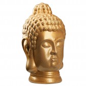 Сувенир Голова Будды, золотая, кракелюр