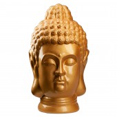 Сувенир Голова Будды, золотая, глянец