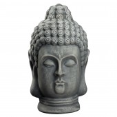 Сувенир Голова Будды, серый камень