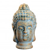 Сувенир Голова Будды, бронзовая со старыми окислами