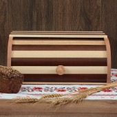 Хлебница деревянная, одинарная, Зебра, (270х370х180)