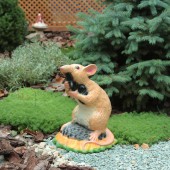 Садовая фигура Крыса на посдолнухе, глянец