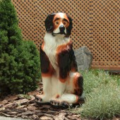 Садовая фигура Собака Бетховен большой, глянец