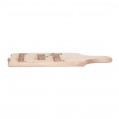 Доска разделочная деревянная, буковая с ручкой (Любимой мамочке) (15х31см)