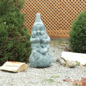Садовая фигура Гном на апельсине, камень