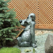 Садовая фигура Волк-Заходи, если что! №1, бронза
