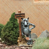 Садовая фигура Волк №3, бронза