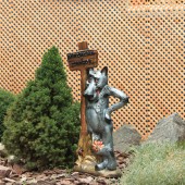 Садовая фигура Волк №3, бронза